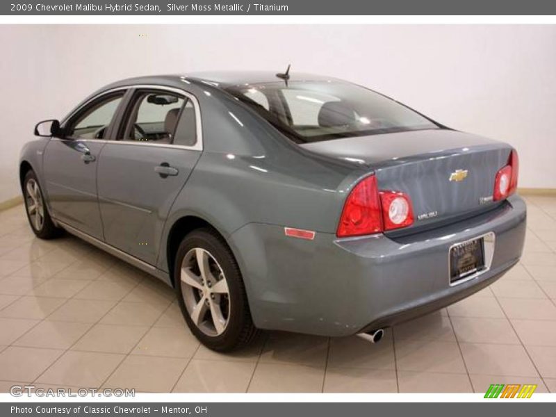 Silver Moss Metallic / Titanium 2009 Chevrolet Malibu Hybrid Sedan