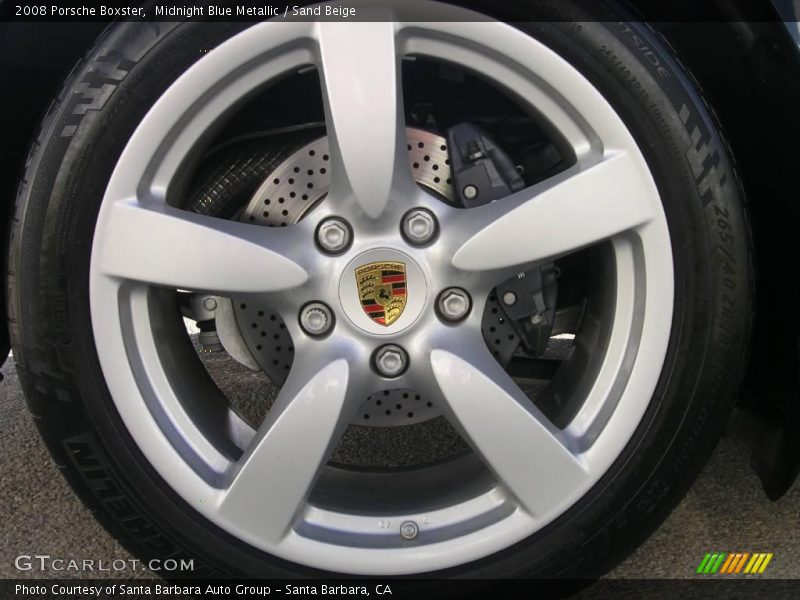 Midnight Blue Metallic / Sand Beige 2008 Porsche Boxster