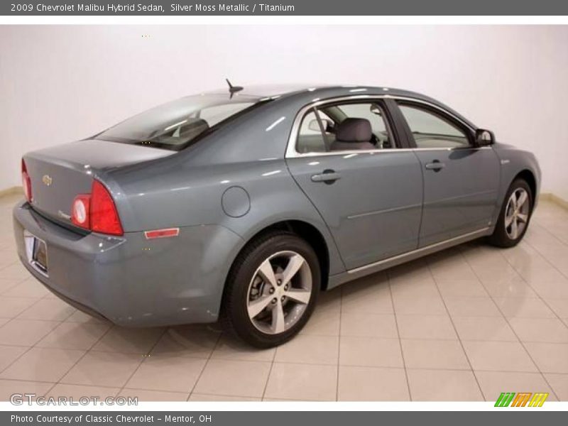 Silver Moss Metallic / Titanium 2009 Chevrolet Malibu Hybrid Sedan