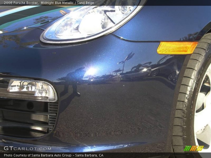 Midnight Blue Metallic / Sand Beige 2008 Porsche Boxster
