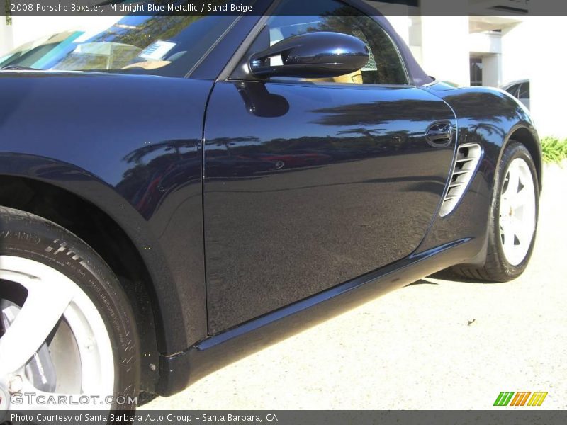 Midnight Blue Metallic / Sand Beige 2008 Porsche Boxster