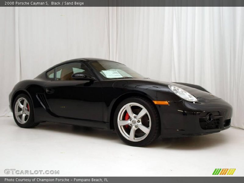 Black / Sand Beige 2008 Porsche Cayman S