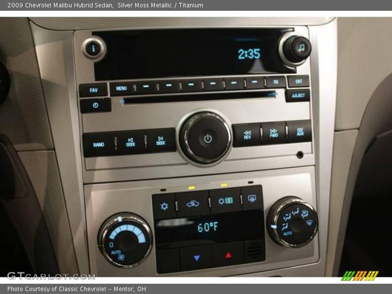 Silver Moss Metallic / Titanium 2009 Chevrolet Malibu Hybrid Sedan