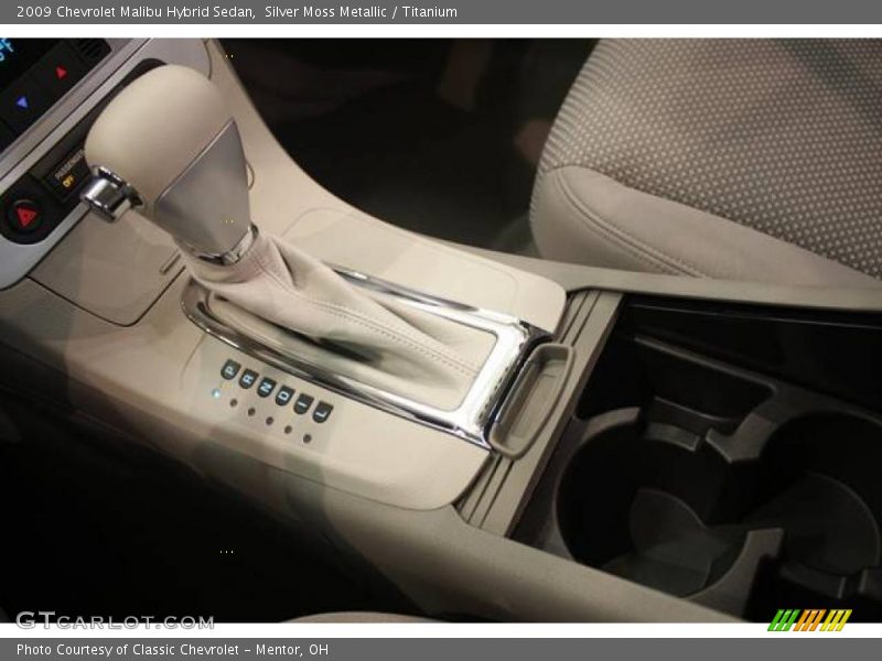 Silver Moss Metallic / Titanium 2009 Chevrolet Malibu Hybrid Sedan