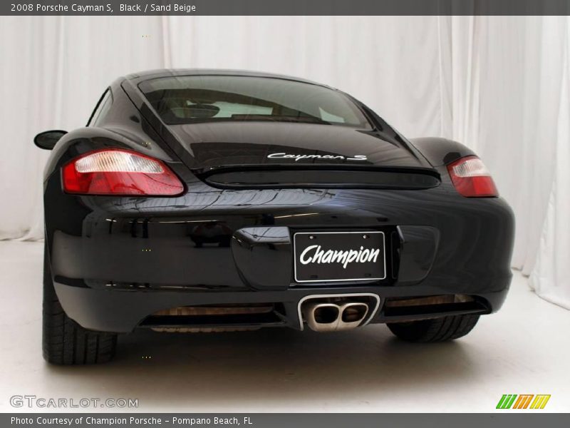 Black / Sand Beige 2008 Porsche Cayman S