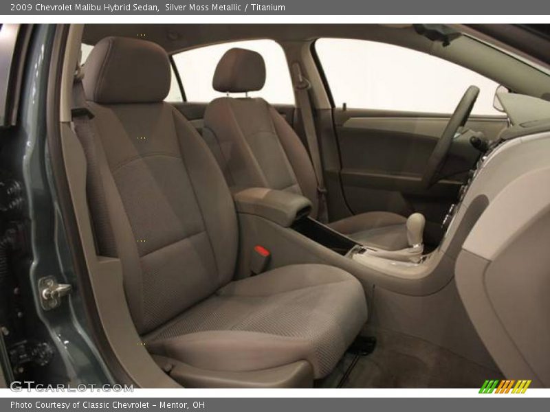 Silver Moss Metallic / Titanium 2009 Chevrolet Malibu Hybrid Sedan