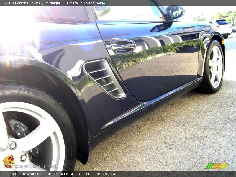 Midnight Blue Metallic / Sand Beige 2008 Porsche Boxster