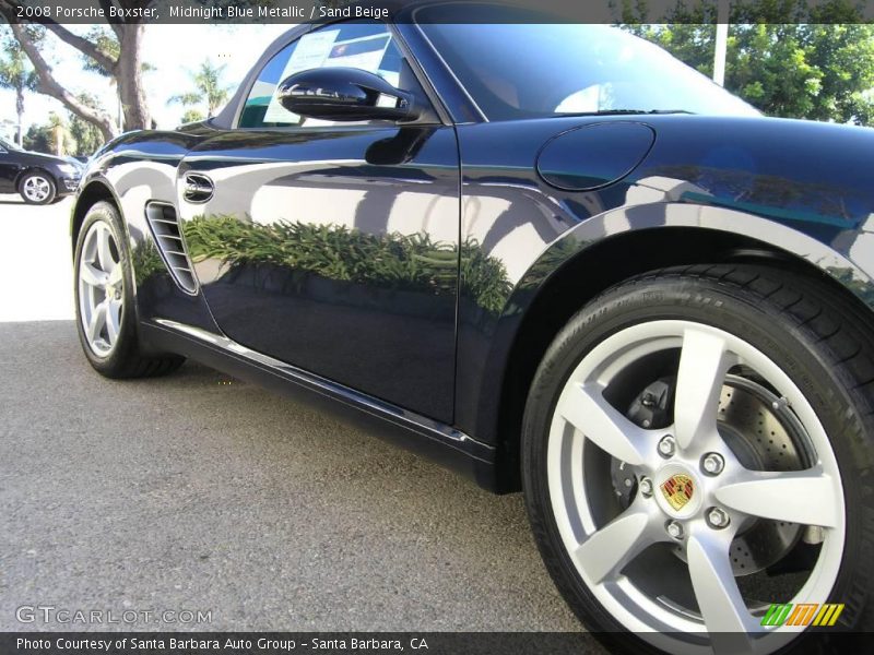Midnight Blue Metallic / Sand Beige 2008 Porsche Boxster