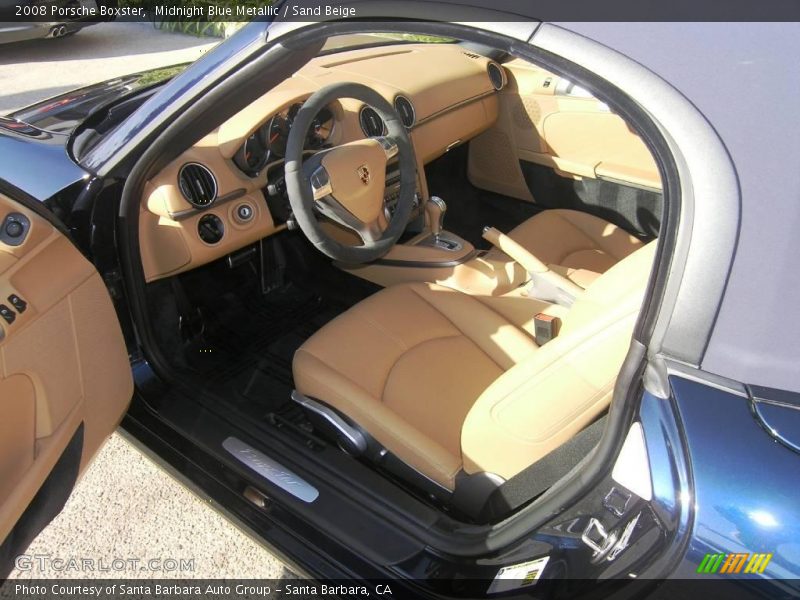 Midnight Blue Metallic / Sand Beige 2008 Porsche Boxster