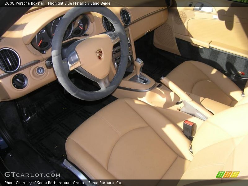 Midnight Blue Metallic / Sand Beige 2008 Porsche Boxster