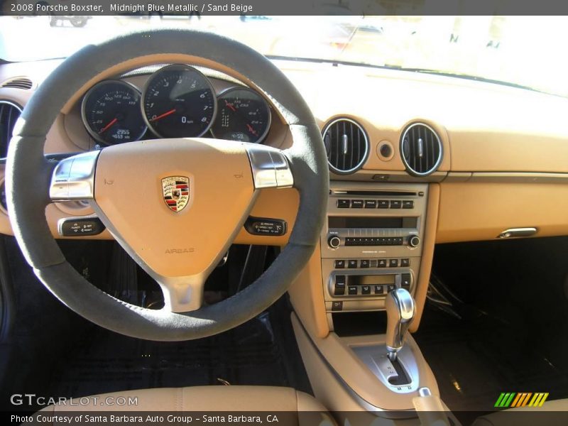 Midnight Blue Metallic / Sand Beige 2008 Porsche Boxster