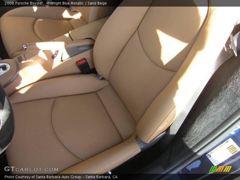 Midnight Blue Metallic / Sand Beige 2008 Porsche Boxster