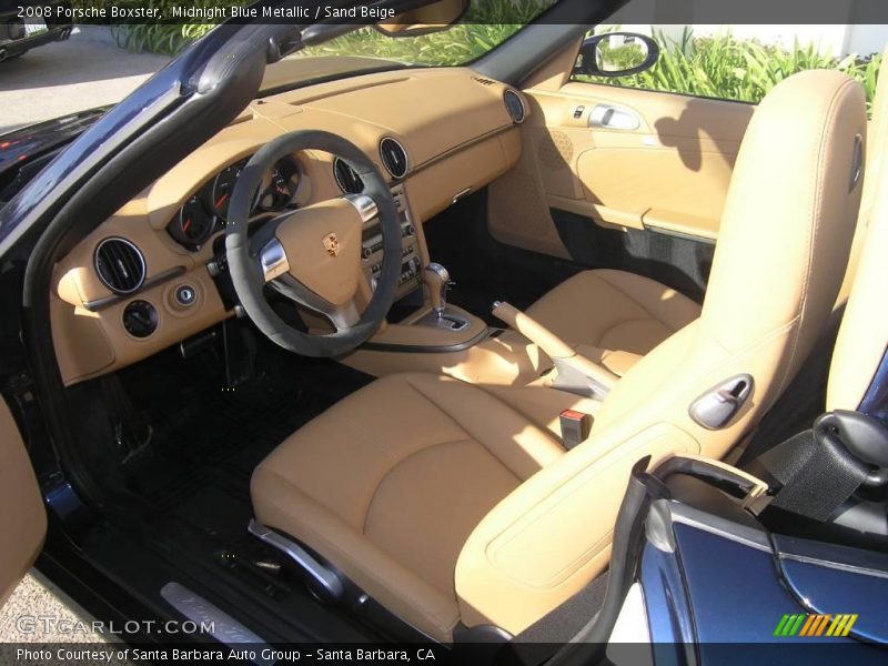 Midnight Blue Metallic / Sand Beige 2008 Porsche Boxster