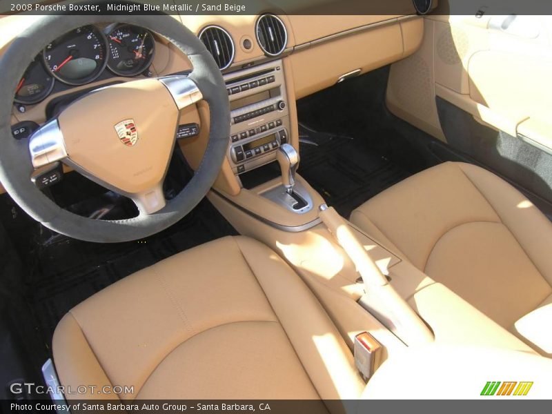Midnight Blue Metallic / Sand Beige 2008 Porsche Boxster