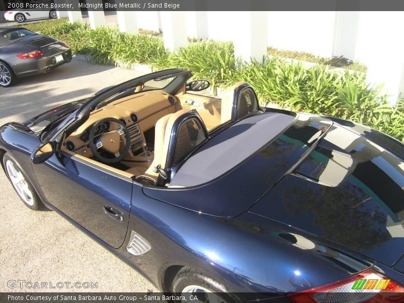 Midnight Blue Metallic / Sand Beige 2008 Porsche Boxster