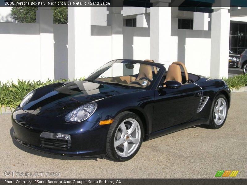 Midnight Blue Metallic / Sand Beige 2008 Porsche Boxster