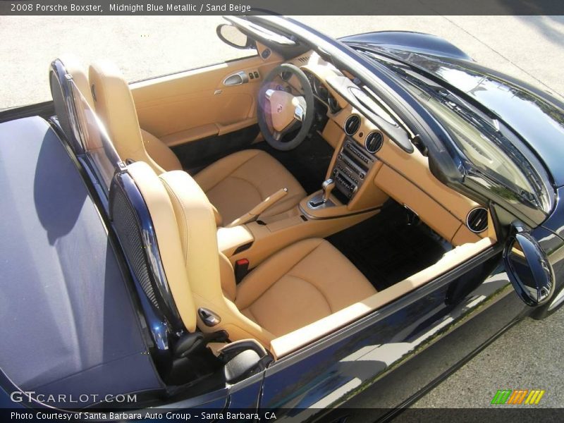 Midnight Blue Metallic / Sand Beige 2008 Porsche Boxster