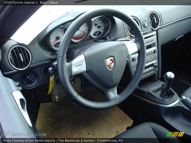 Black / Black 2008 Porsche Cayman S