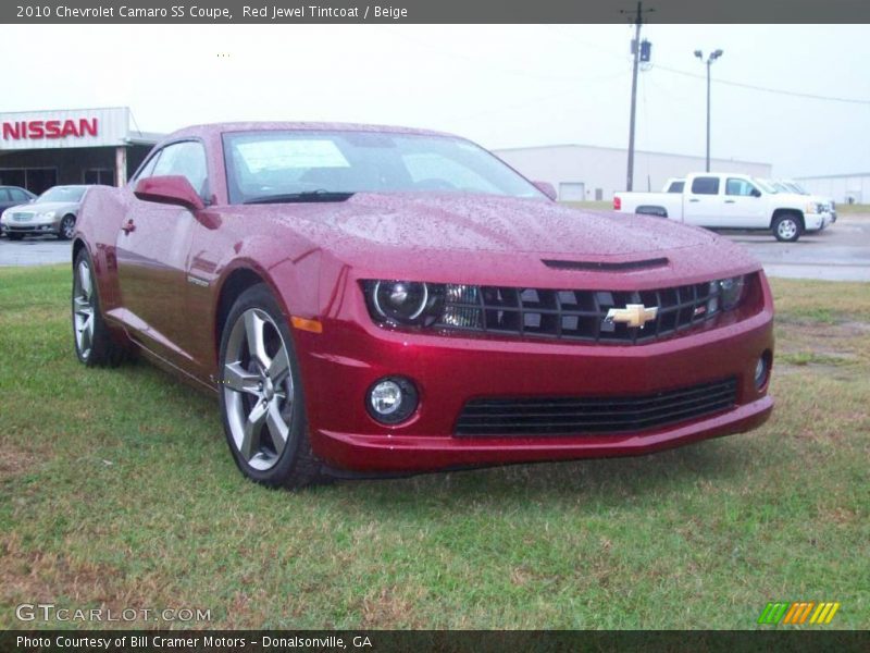 Red Jewel Tintcoat / Beige 2010 Chevrolet Camaro SS Coupe