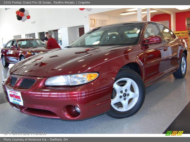 Redfire Metallic / Graphite 2000 Pontiac Grand Prix SE Sedan