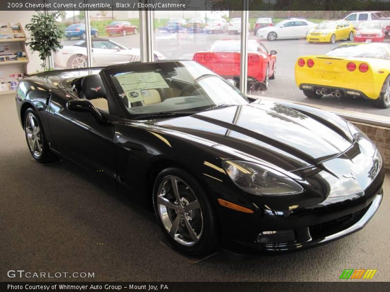 Black / Ebony/Cashmere 2009 Chevrolet Corvette Convertible