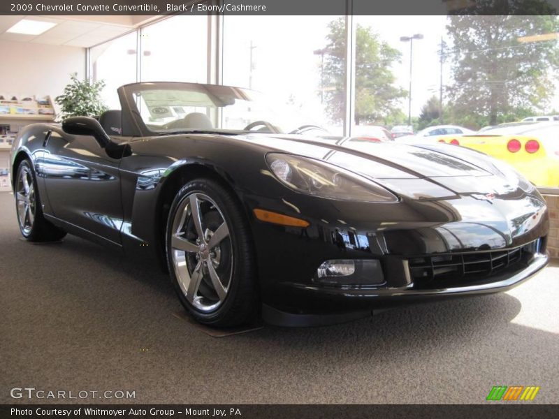 Black / Ebony/Cashmere 2009 Chevrolet Corvette Convertible