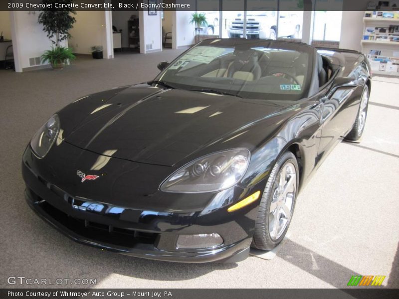 Black / Ebony/Cashmere 2009 Chevrolet Corvette Convertible