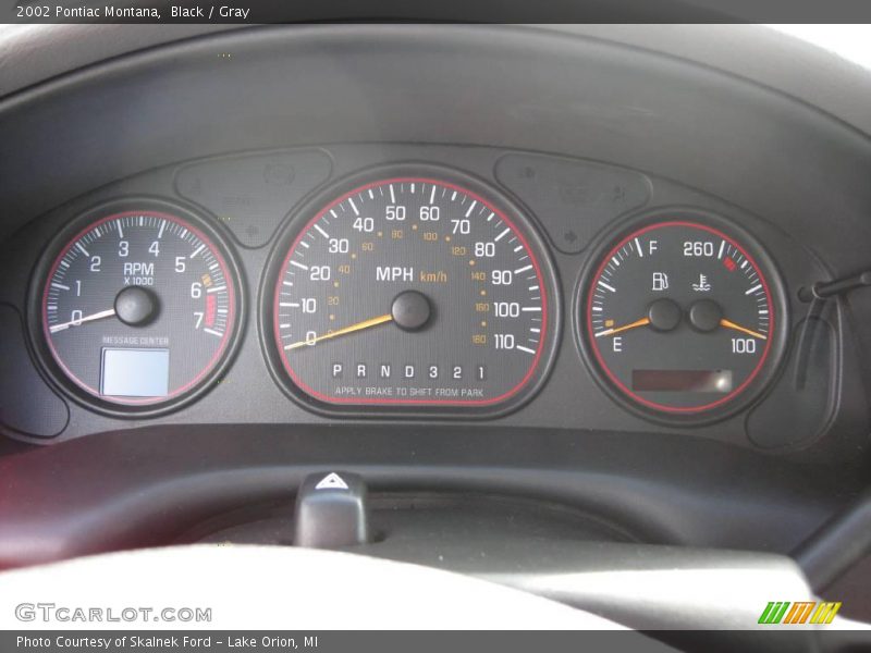 Black / Gray 2002 Pontiac Montana