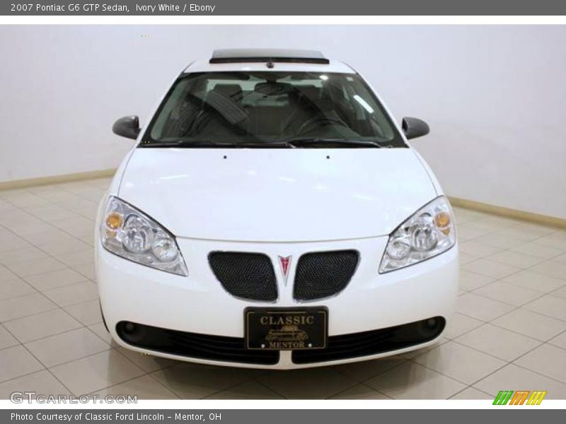 Ivory White / Ebony 2007 Pontiac G6 GTP Sedan