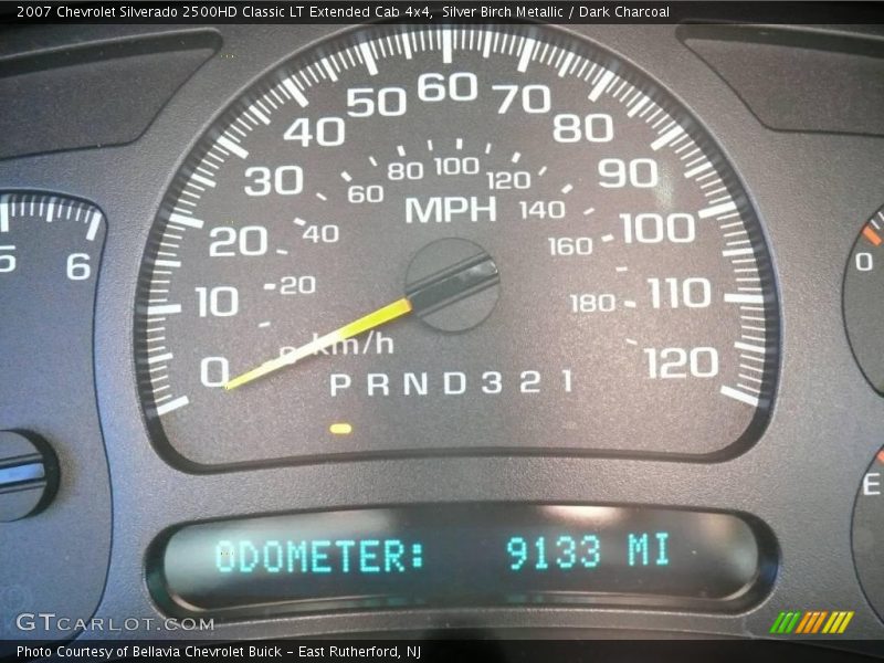 Silver Birch Metallic / Dark Charcoal 2007 Chevrolet Silverado 2500HD Classic LT Extended Cab 4x4
