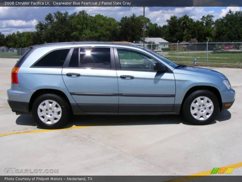 Clearwater Blue Pearlcoat / Pastel Slate Gray 2008 Chrysler Pacifica LX