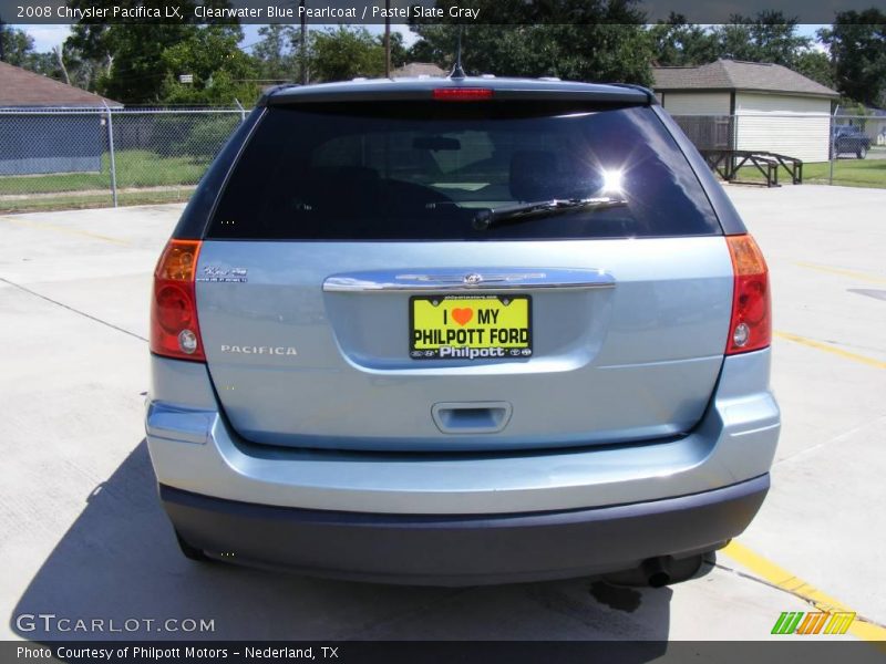 Clearwater Blue Pearlcoat / Pastel Slate Gray 2008 Chrysler Pacifica LX