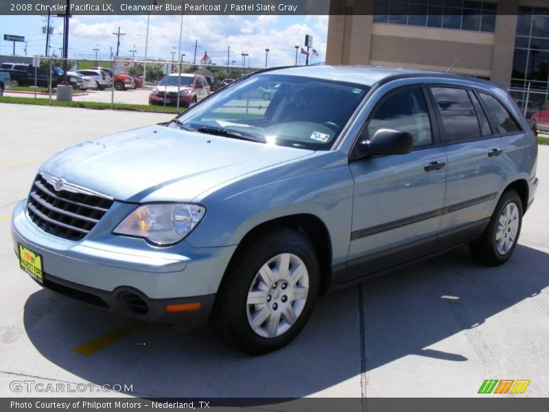 Clearwater Blue Pearlcoat / Pastel Slate Gray 2008 Chrysler Pacifica LX