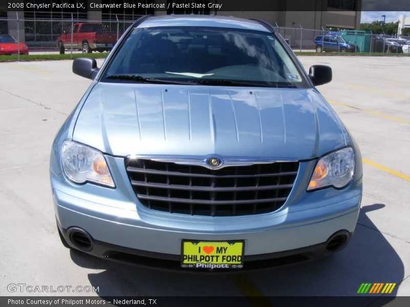 Clearwater Blue Pearlcoat / Pastel Slate Gray 2008 Chrysler Pacifica LX