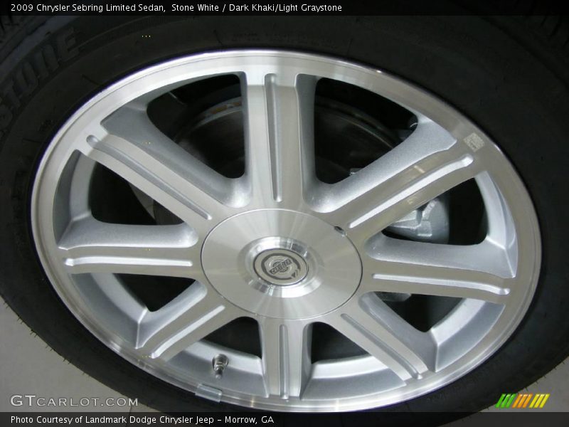 Stone White / Dark Khaki/Light Graystone 2009 Chrysler Sebring Limited Sedan