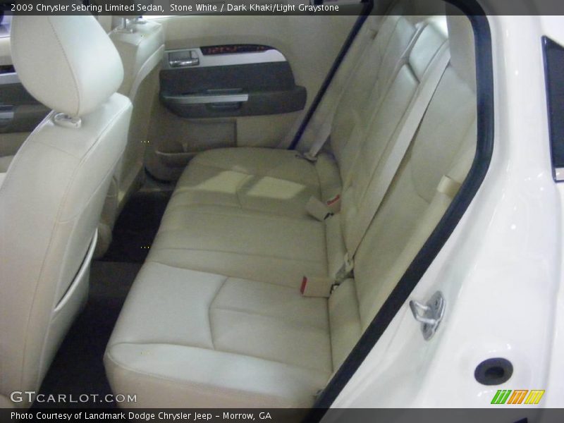 Stone White / Dark Khaki/Light Graystone 2009 Chrysler Sebring Limited Sedan