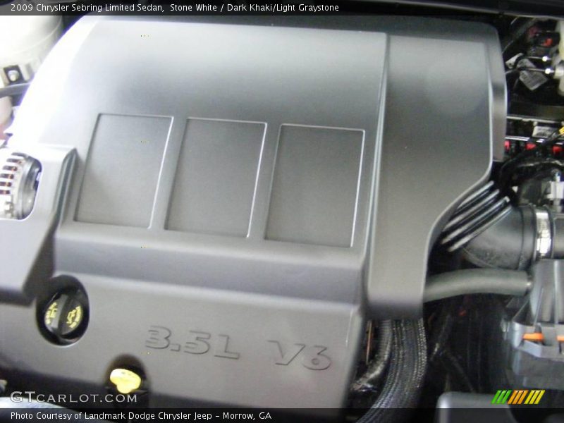 Stone White / Dark Khaki/Light Graystone 2009 Chrysler Sebring Limited Sedan