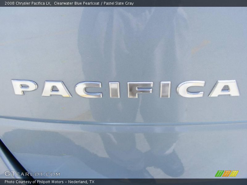 Clearwater Blue Pearlcoat / Pastel Slate Gray 2008 Chrysler Pacifica LX