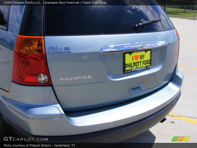 Clearwater Blue Pearlcoat / Pastel Slate Gray 2008 Chrysler Pacifica LX