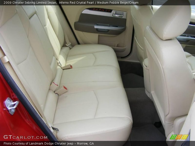 Inferno Red Crystal Pearl / Medium Pebble Beige/Cream 2009 Chrysler Sebring Limited Sedan