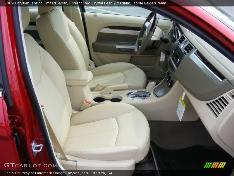Inferno Red Crystal Pearl / Medium Pebble Beige/Cream 2009 Chrysler Sebring Limited Sedan