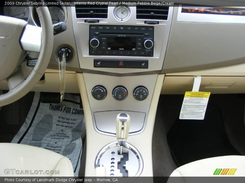 Inferno Red Crystal Pearl / Medium Pebble Beige/Cream 2009 Chrysler Sebring Limited Sedan