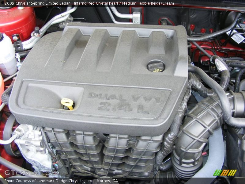 Inferno Red Crystal Pearl / Medium Pebble Beige/Cream 2009 Chrysler Sebring Limited Sedan