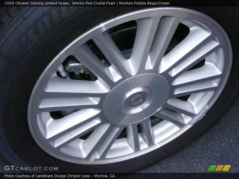 Inferno Red Crystal Pearl / Medium Pebble Beige/Cream 2009 Chrysler Sebring Limited Sedan