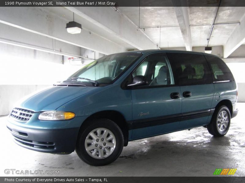 Island Teal Blue Pearl / Mist Gray 1998 Plymouth Voyager SE