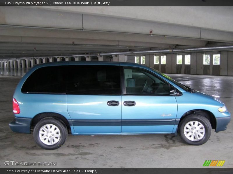 Island Teal Blue Pearl / Mist Gray 1998 Plymouth Voyager SE