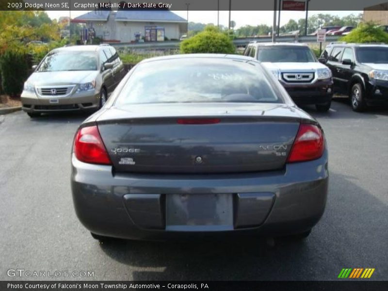 Graphite Metallic / Dark Slate Gray 2003 Dodge Neon SE