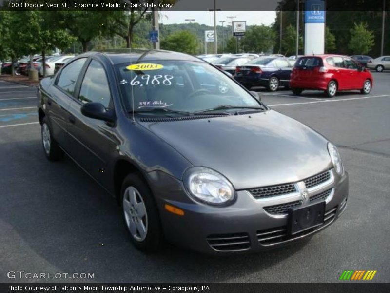 Graphite Metallic / Dark Slate Gray 2003 Dodge Neon SE