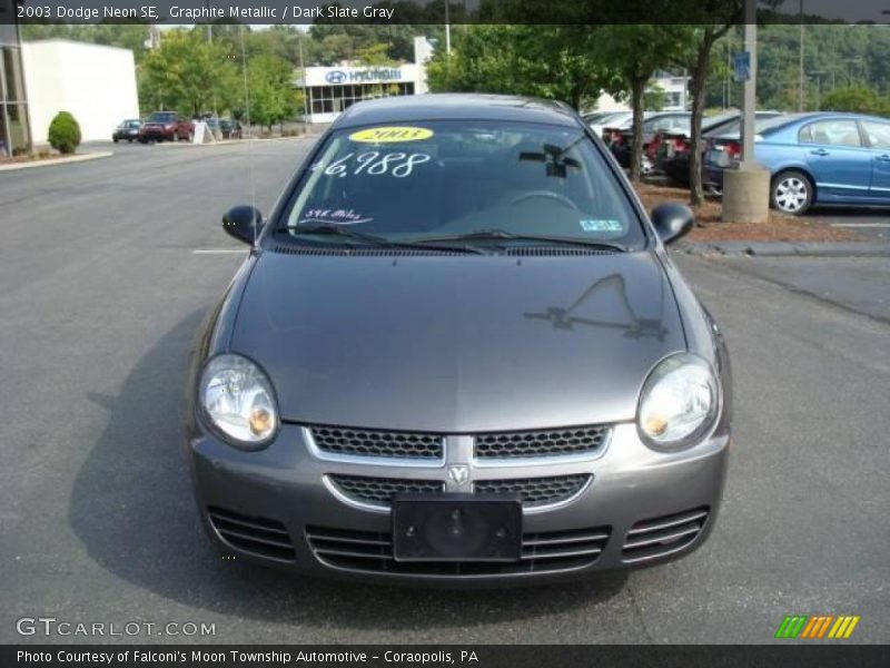Graphite Metallic / Dark Slate Gray 2003 Dodge Neon SE