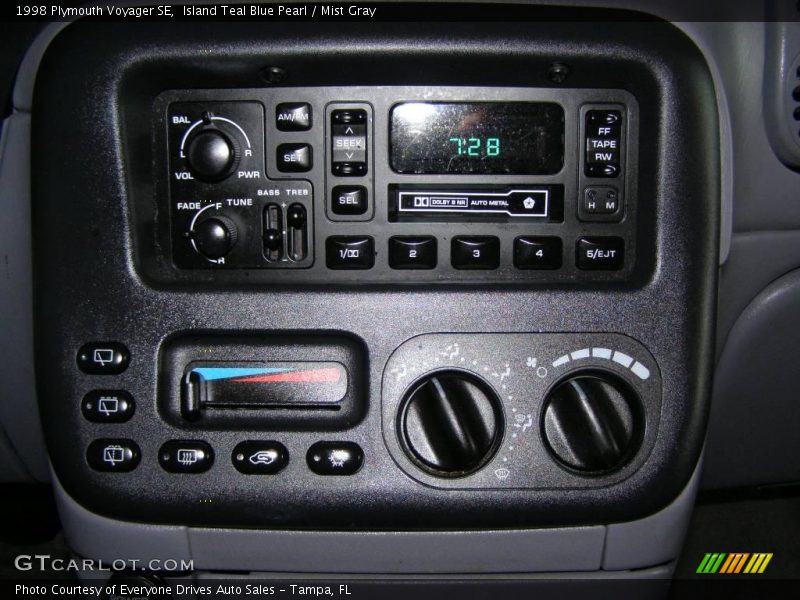 Island Teal Blue Pearl / Mist Gray 1998 Plymouth Voyager SE
